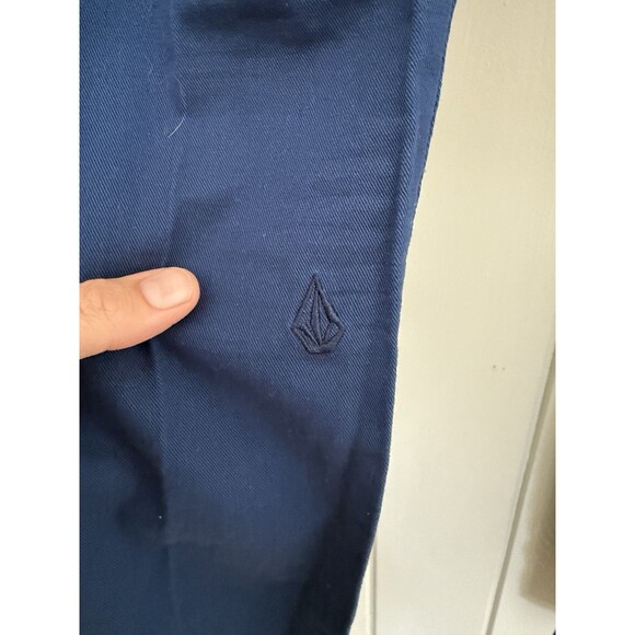 Men's Volcom VMonty Pants 30 Blue Chino Pants Straight Leg Casual A11313S1 - Picture 3 of 5